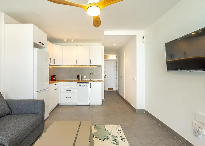 公寓 Modern Renovated With Terrace In Playa De Americas *
